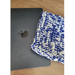 Blauwe iPad/laptop sleeve